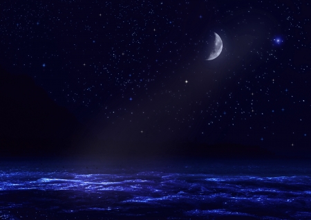 night landscapeの写真素材