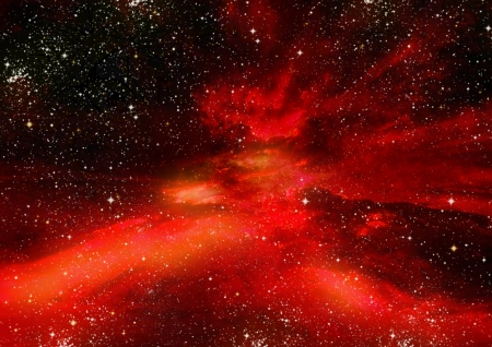 Stars of a planet and galaxy in a free space  Elements of this image furnished by NASA の写真素材