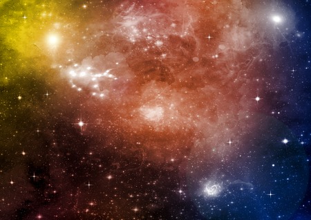 Stars of a planet and galaxy in a free space