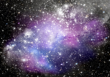 Stars of a planet and galaxy in a free space