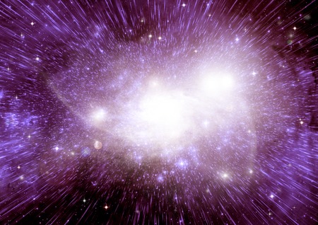 galaxy in a free spaceの写真素材