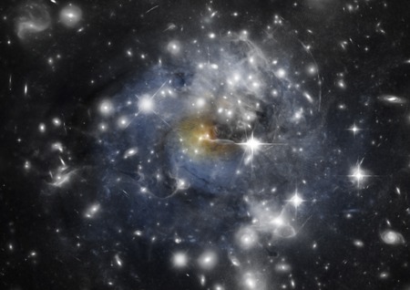Star field in space a nebulae and a gas congestion. 