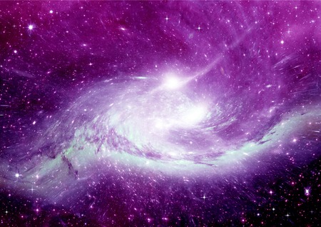 Stars of a planet and galaxy in a free spaceの写真素材