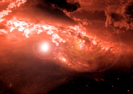 Stars of a planet and galaxy in a free space