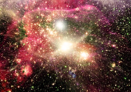 galaxy in a free spaceの写真素材