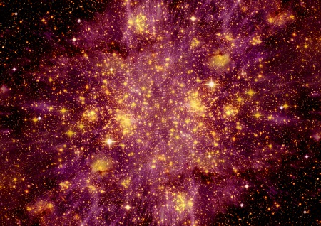 Stars of a planet and galaxy in a free space