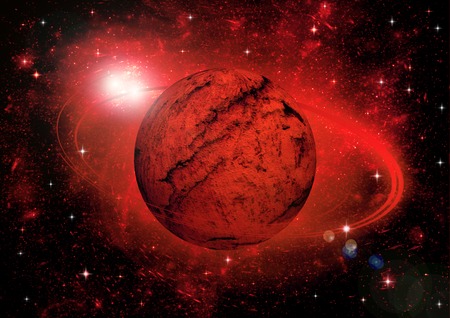 Stars of a planet and galaxy in a free space