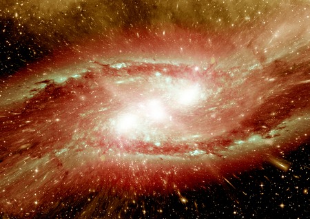 galaxy in a free spaceの写真素材