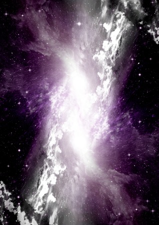 galaxy in a free spaceの写真素材