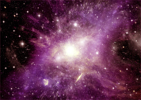 galaxy in a free spaceの写真素材