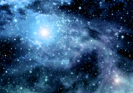 galaxy in a free spaceの写真素材