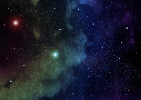 Stars of a planet and galaxy in a free space