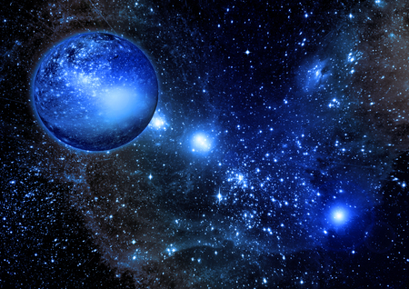galaxy in a free space