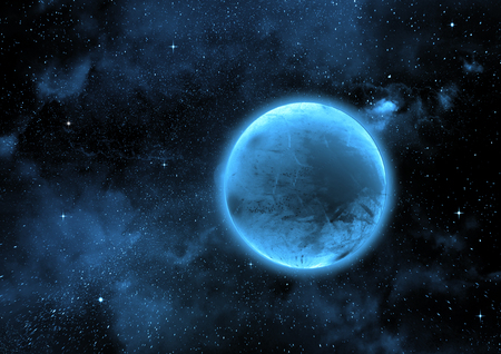 Stars of a planet and galaxy in a free space