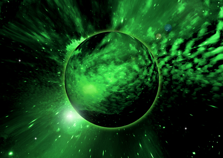 Stars of a planet and galaxy in a free space Elements of this image furnished.の写真素材