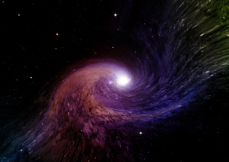 Stars of a planet and galaxy in a free spaceの写真素材