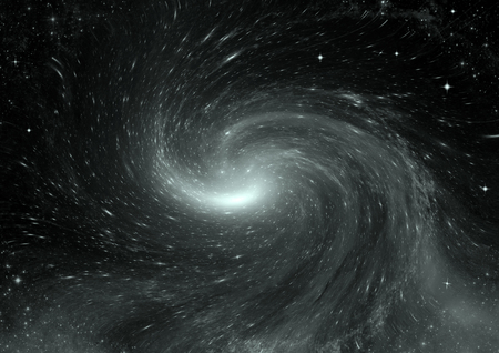 Stars of a planet and galaxy in a free spaceの写真素材