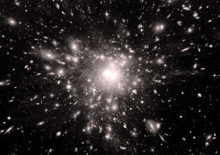 Stars of a planet and galaxy in a free space