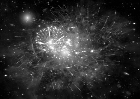 galaxy in a free spaceの写真素材