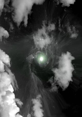 Stars of a planet and galaxy in a free space Elements of this image furnished by NASA. 3D renderingの写真素材