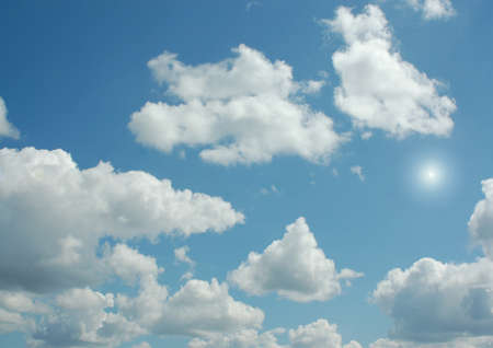 Cloudy sky backgroundの写真素材