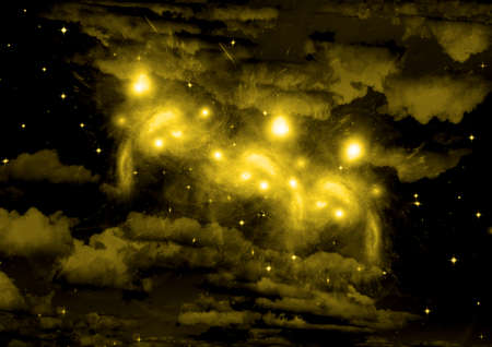 galaxy in a free space. 3D renderingの写真素材