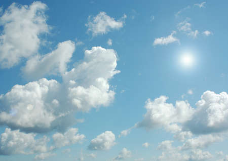 Cloudy sky backgroundの写真素材