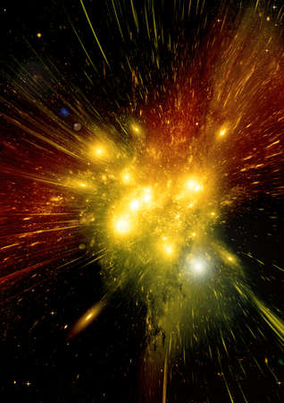 Stars of a planet and galaxy in a free spaceの写真素材