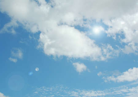 Cloudy sky backgroundの写真素材