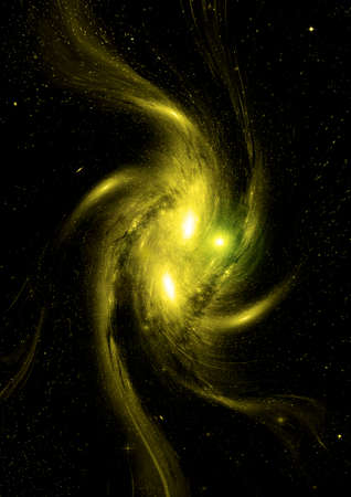 Stars of a planet and galaxy in a free spaceの写真素材