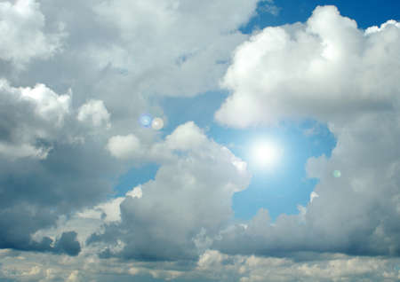Cloudy sky backgroundの写真素材