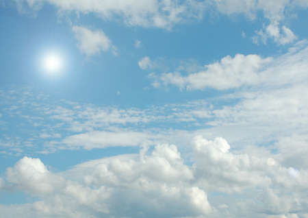 Cloudy sky backgroundの写真素材