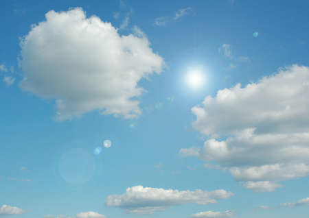 Cloudy sky backgroundの写真素材