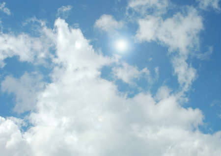 Cloudy sky backgroundの写真素材