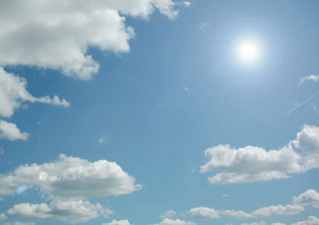 Cloudy sky backgroundの写真素材