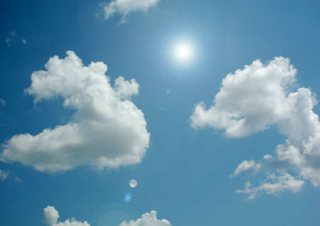 Cloudy sky backgroundの写真素材
