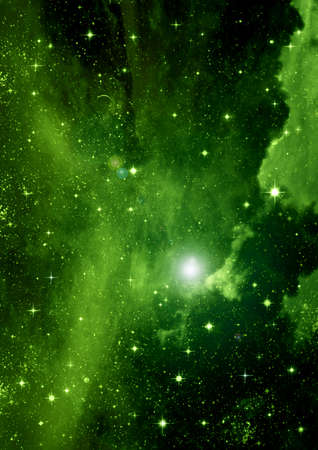 galaxy in a free space. 3D renderingの写真素材