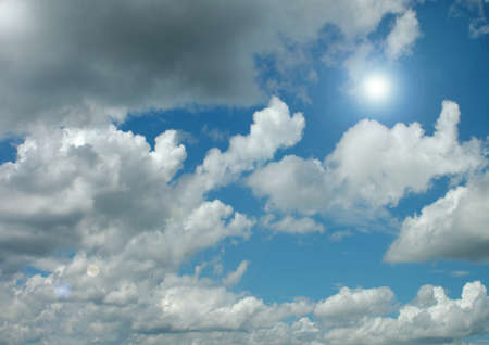 Cloudy sky backgroundの写真素材