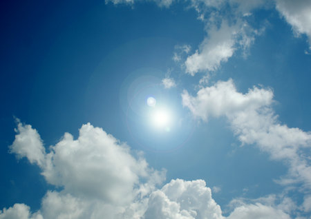 Cloudy sky backgroundの写真素材