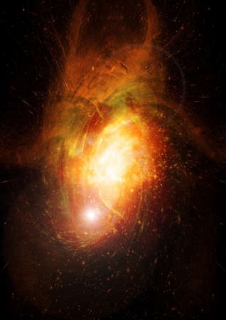 Stars of a planet and galaxy in a free space Elements of this image furnishedの写真素材