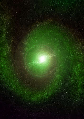 Stars of a planet and galaxy in a free spaceの写真素材