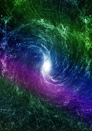 Stars of a planet and galaxy in a free spaceの写真素材