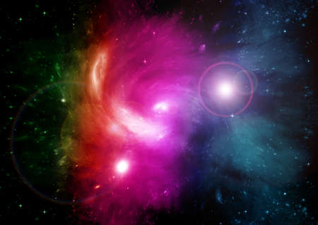 Stars of a planet and galaxy in a free space Elements of this image furnishedの写真素材