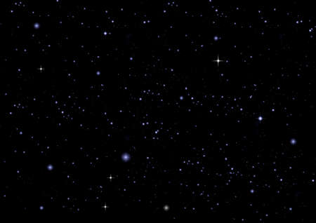 Stars of a planet and galaxy in a free space. 3D renderingの写真素材