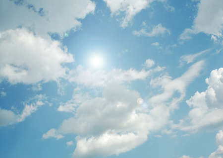 Cloudy sky backgroundの写真素材