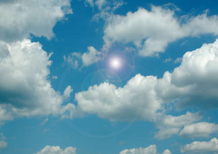 Cloudy sky backgroundの写真素材