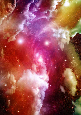 Stars of a planet and galaxy in a free space Elements of this image furnished . 3D renderingの写真素材