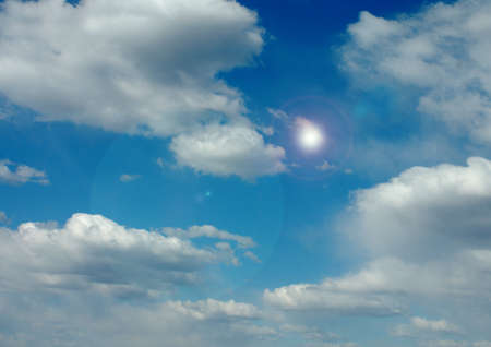 Cloudy sky backgroundの写真素材