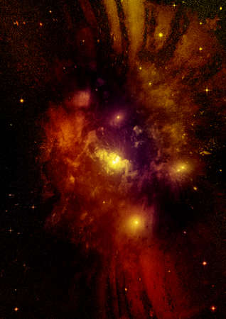 Stars of a planet and galaxy in a free space Elements of this image furnished . 3D renderingの写真素材