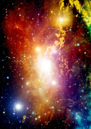 Stars of a planet and galaxy in a free space Elements of this image furnished . 3D renderingの写真素材